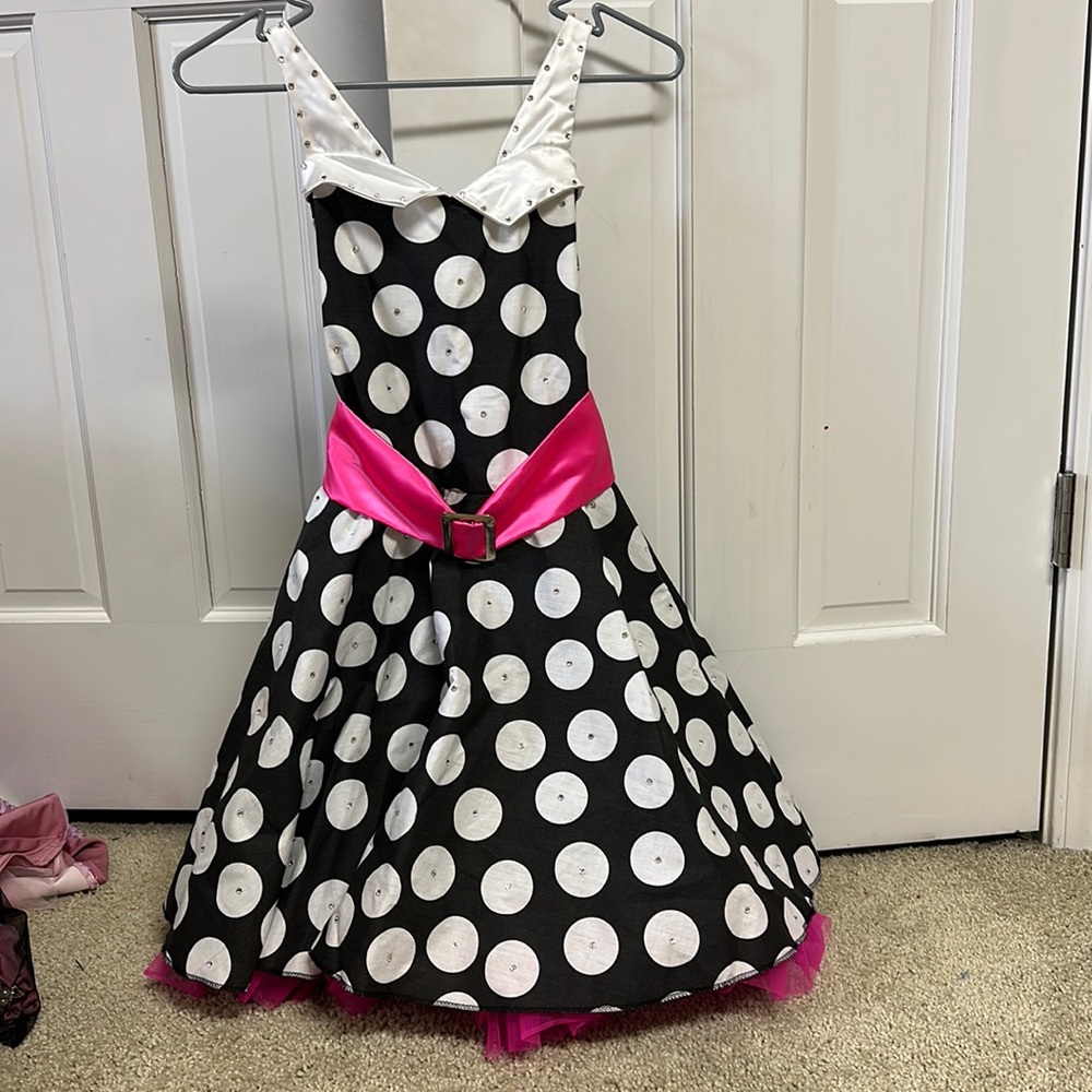 Polka dot dance costume